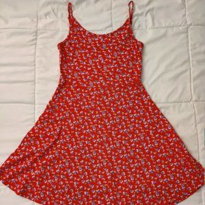 Red Floral Dress